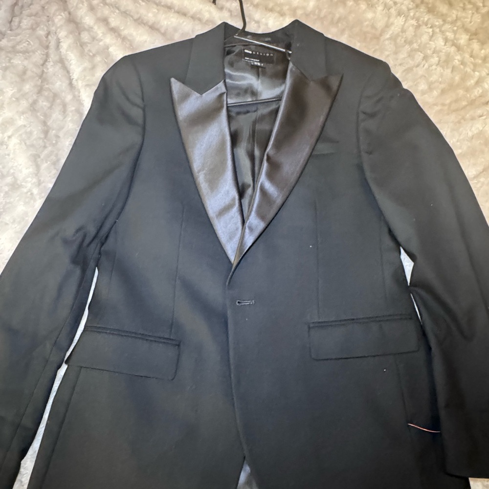 ASOS Black Tuxedo Blazer with Satin Lapel